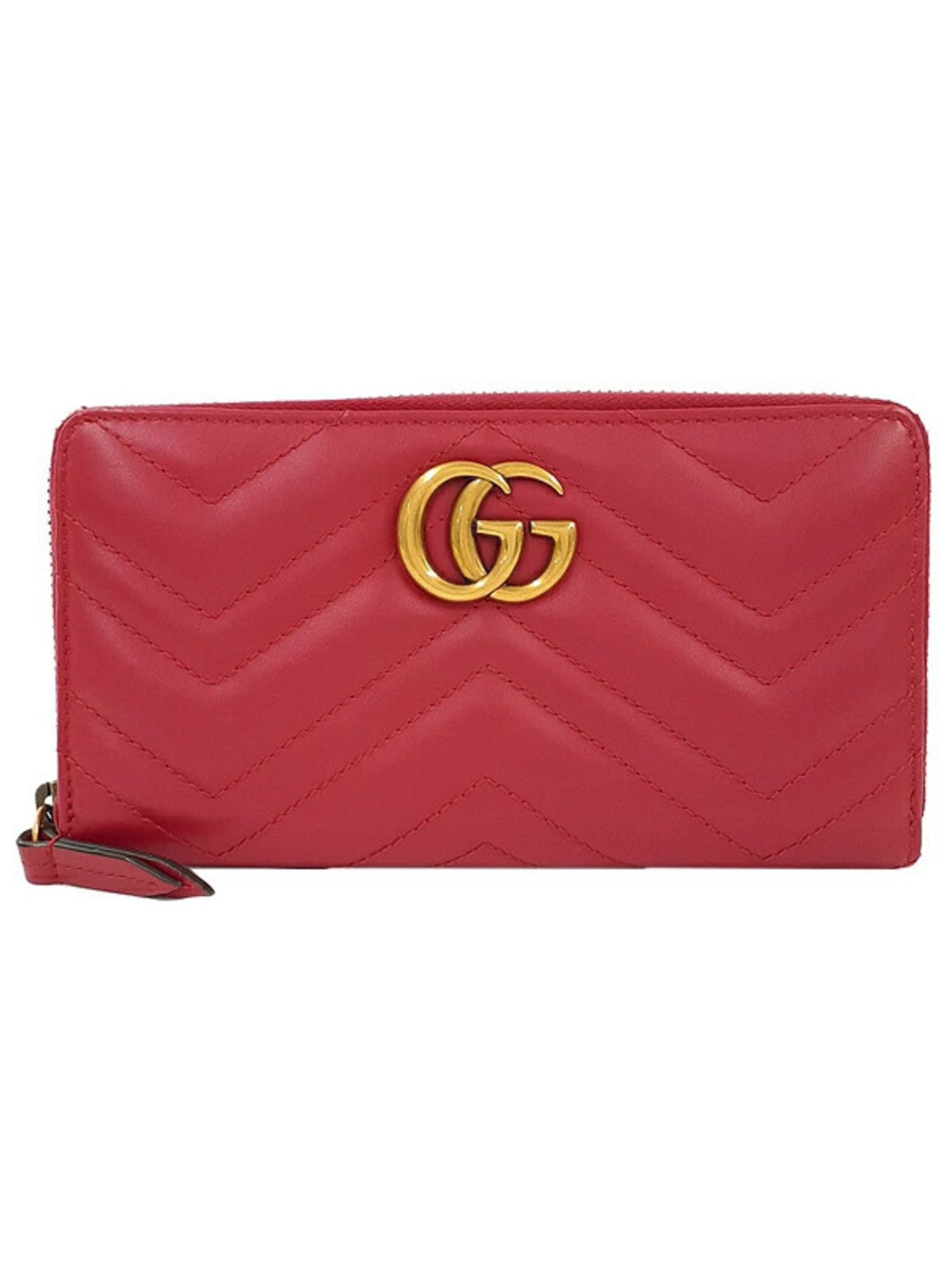 Gucci GG Marmont Zip Around Wallet Round Zipper Long